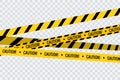 Caution tape stripe danger line. Police hazard do not cross yellow tape safety warning