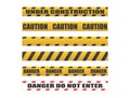 Caution tapes, Danger tapes