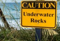 Caution Underwater Rocks