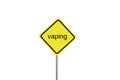 Caution vaping sign