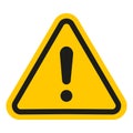 Caution warning signs set. Exclamation marks Royalty Free Stock Photo