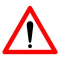 Caution Warning Symbol Sign,Vector Illustration, Isolate On White Background Label. EPS10 Royalty Free Stock Photo