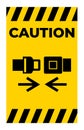 Caution Wear Safety Belt Symbol Sign Isolate On White Background Royalty Free Stock Photo