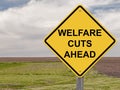 Caution - Welfare Cuts Ahead Royalty Free Stock Photo