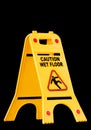 Caution wet floor, sign Royalty Free Stock Photo
