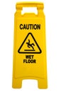 Caution Wet Floor Sign Royalty Free Stock Photo