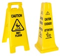 Caution: Wet Floor signs Royalty Free Stock Photo