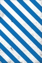 Warning Bold Stripes Blue and White Hazard Grunge Background Royalty Free Stock Photo