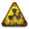 cautionary yellow triangle alerting to radioactivity risk, Generative AI Royalty Free Stock Photo