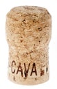 Isolated Cava Cork