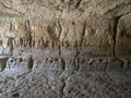 Cava d`ispica gymnasium cave in sicily italy