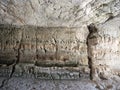 Cava d`ispica gymnasium cave in sicily italy