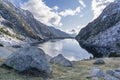 Cavallers reservoir in National Park of AigÃÂ¼estortes and lake of Sant Maurici