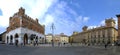 CAVALLI SQUARE IN PIACENZA CITY IN ITALY Royalty Free Stock Photo