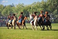 Cavalry attack Royalty Free Stock Photo