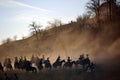Cavalry battle Royalty Free Stock Photo