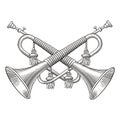 Cavalry Horns Royalty Free Stock Photo