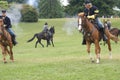 Cavalry skirmishing Royalty Free Stock Photo