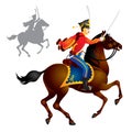 Cavalry soldiers, Hussar Royalty Free Stock Photo