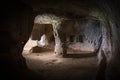 Cave ancient dwellings in the zelve valley