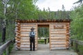 Cave and Basin National Historic Site trail in summer. Banff National Park Royalty Free Stock Photo