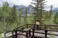 Cave and Basin National Historic Site trail in summer. Banff National Park Royalty Free Stock Photo