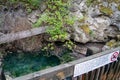 Cave and Basin National Historic Site trail in summer. Banff National Park Royalty Free Stock Photo