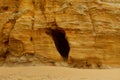 A cave in the beach