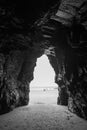 Cave on the Beach of the Cathedrals Royalty Free Stock Photo