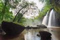 cave and big waterfall Royalty Free Stock Photo