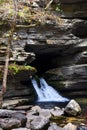 Cave at Blanchard Springs has Waterfall Royalty Free Stock Photo