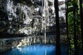 Cave blue water Royalty Free Stock Photo