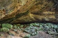 Cave Boulders in the Hocking Hills Royalty Free Stock Photo