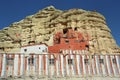 The cave Buddhist monastery Nifuk Gompa in Chhoser village, Upper Mustang.