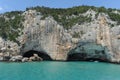 The cave of Bue Marino on the island of Sardinia Royalty Free Stock Photo