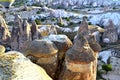 Cave chimneys at Cappadocia