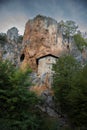 cave church in the North Macedonian mountains Royalty Free Stock Photo