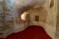 Cave at the Church of St. Paul & St. Mercurius, Monastery of Saint Paul the Anchorite aka Monastery of the Tigers, Egypt Royalty Free Stock Photo