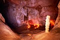 Cave dark interior Royalty Free Stock Photo