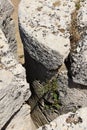 Cave di Cusa, column drums, detail