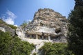 Cave of Dimitrie Basarabov - monastery Bulgaria near Russe Royalty Free Stock Photo