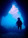 Cave diving Royalty Free Stock Photo