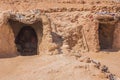 Cave dwelling in the desert Royalty Free Stock Photo