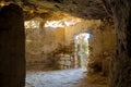 Cave Dwelling Sasso in Scicli, Sicily, Italy Royalty Free Stock Photo