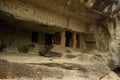 cave entrance at mahakali or kondivite caves Royalty Free Stock Photo