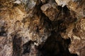 Cave entrance, rock of different shades