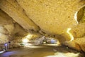 Cave first Paleolithic 37000 years sanctuary in Catalonia, L`Espluga de Francoli village, Tarragona province, Catalonia.