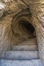 Cave in the Guge Dynasty Relics Scenic Area in Zhada County, Ali Prefecture, Tibet, China