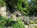 Cave hermitage from Alunis. County Buzau, Romania