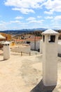 Cave house chimneys in Guadix